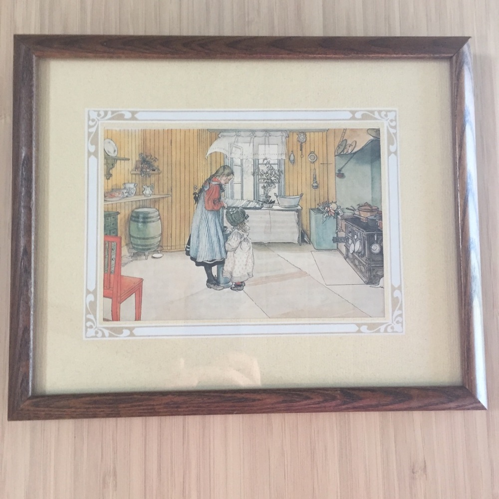 Vtg Farmhouse Print